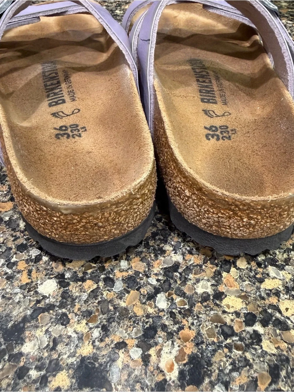 Birkenstock Lavender Triple-Strap Sandals 36 - Picture 10 of 10